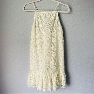 Free People Sleeveless Lace Mini Dress Sz M